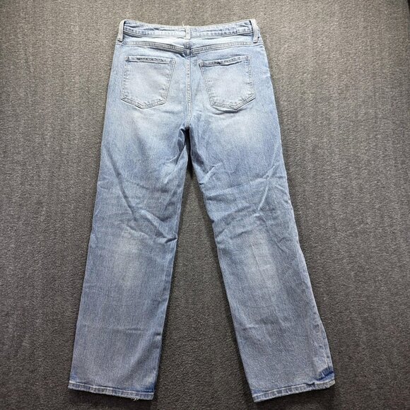 Kut From The Kloth Jeans Womens 6 Light Wash Sienna Wide Leg Mid Rise Denim - Picture 2 of 9